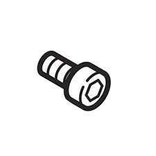 Makita 265911-8 H.s.h. Bolt M4X8, AG125