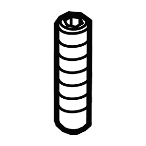 Makita 265A83-5 H.s. Set Screw (flat Point) M5X20, XSH10