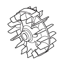 Makita 318569-3 Flywheel, EM2650LH