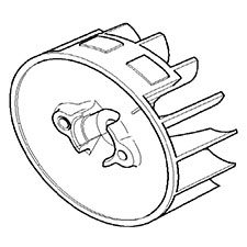 Makita 319205-4 Flywheel, BHX2500
