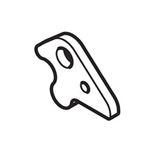 Makita 345299-3 Stopper Plate, LS0714