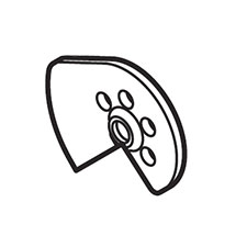 Makita 345585-2 Center Plate, LXSL01