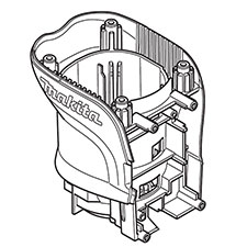 Makita 451840-3 Motor Housing, HM1111C