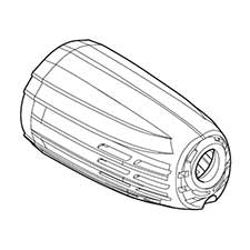 Makita 453884-9 Rear Cover, JS1602