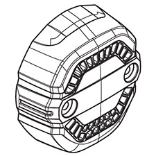 Makita 456044-2 Rear Cover (blue), XDT11