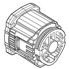Makita 458426-4 Motor Housing, XAD03