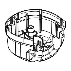 Makita 459168-3 Rear Cover, HR3001C