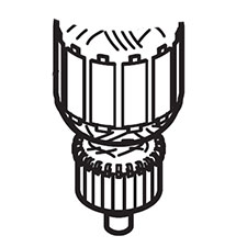 Makita 513741-4 Armature Ass'y 115V Item No. 6567,69,70