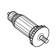 Makita 516876-0 Armature Ass'y 115V, KP312
