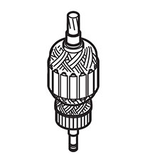 Makita 517766-0 Armature Ass'y 115V, HR4510C