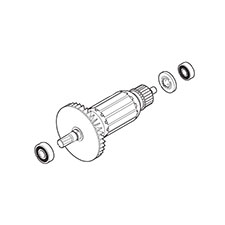 Makita 517972-7 Armature Ass'y, HS7610