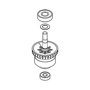 Makita 519642-4 Rotor Ass'y, GMH01
