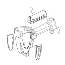 Makita HY00000641 Housing Ass'y, AF635