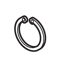 Makita SC07411020 Retaining Ring RTW-26, SC190DWDE