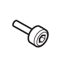 Makita SE00000404 Screw Pthe 3X14 (cr), XRM04B