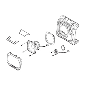 Makita SE00000807 Front Cabinet Ass'y (black), XRM11