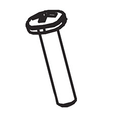 Makita TE00000145 Screw B (3X14)B-TYPE Pan Head, ML102