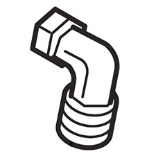 Makita WS0151009E Unloading Elbow, AC001