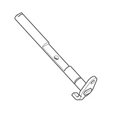 Makita ZJ00000012 Shaft Ass'y Choke, EA3201S