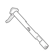 Makita ZJ00000015 Shaft Ass'y Choke, EA3201S