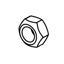 Milwaukee 05-55-0070 M7 X 1 Armature Nut