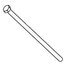 Milwaukee 05-74-0055 M8 X 170mm Hex Hd. Handle Screw