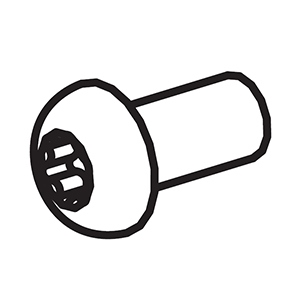 Milwaukee 06-82-0108 M SCREW,M5X10MM, Ph T25 W/ Nylok
