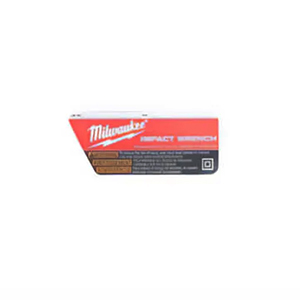 Milwaukee 12-20-9090 Service Nameplate