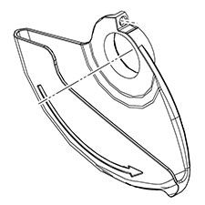 Milwaukee 28-41-0016 Lower Guard Die Casting