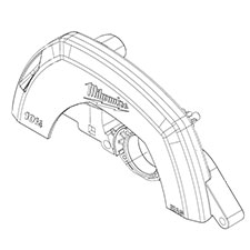 Milwaukee 28-41-0673 Upper Guard/gearcase
