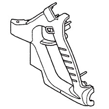 Milwaukee 31-44-0145 Left Handle Halve