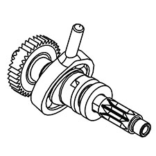 Milwaukee 36-92-0660 Wobble Shaft Assy