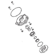 Milwaukee 44-66-1141 Bearing End Plate Assy