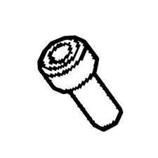 Porter Cable MSC5080-12 SCREW-SHCS-M5X0.8X12
