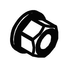 Ridgid 079020001067 Hex Nut (M6 X 10)
