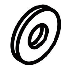 Ridgid 079071001068 Washer (OD10 X ID42 t12)