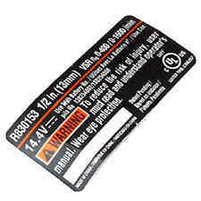 Ridgid 940237112 Label,data (R830153)