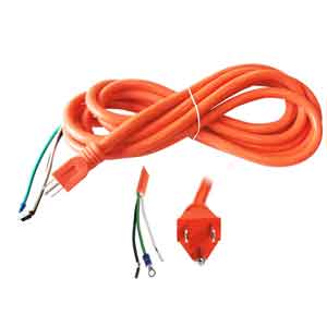 Superior Electric EC143V6-15R 15 Feet 14 Awg Stoow 3 Wire 600 Volt Nema 5-15P Cord with Eyelets - Orange